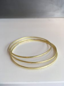 Brass bangle bracelets