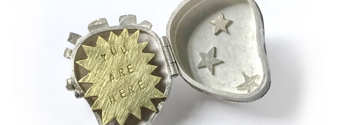 ILOC Handmade silver Locket, interior by Maru Almeida
